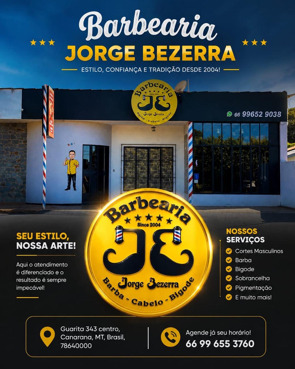 Fachada da barbearia